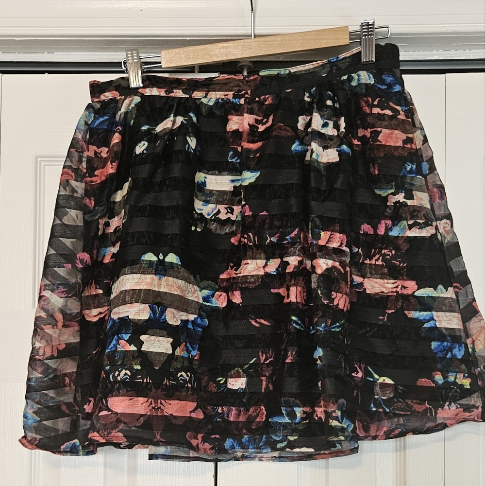 xhilaration Floral Skirt